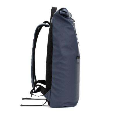PORTLAND. A mochila roll top em PU com bolso para computador portátil 16